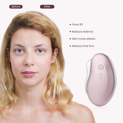 Heat Electric Gua Sha Tool, Face Massager 4-In-1 Multiple Function Gua Sha Electric Massager for the Face and Neck