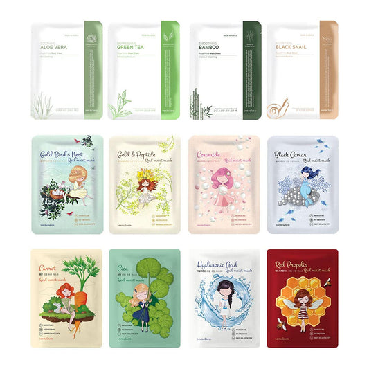 Facial Mask Sheet | Korean Skincare | Lighten, Moisturize, Firming Skin | Diminish Dark Spot & Circles 