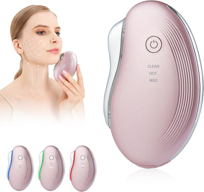 Heat Electric Gua Sha Tool, Face Massager 4-In-1 Multiple Function Gua Sha Electric Massager for the Face and Neck