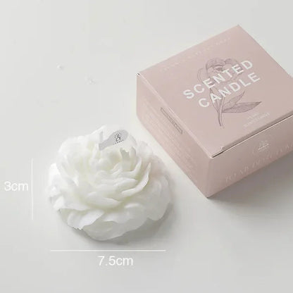3D Peony Aromatic Candle Creative Flower Shape Aromatherapy Wedding Decor Gifts Box Valentine'S Day Scented Souvenir Ornament