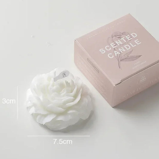 3D Peony Aromatic Candle Creative Flower Shape Aromatherapy Wedding Decor Gifts Box Valentine'S Day Scented Souvenir Ornament
