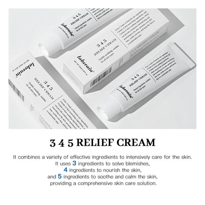 345 Relief Cream Address Blemishes Nourish Anti-Sugar Anti-Oxidation Soothing Care Face Lifting Beauty Moisturizer Korean Cream