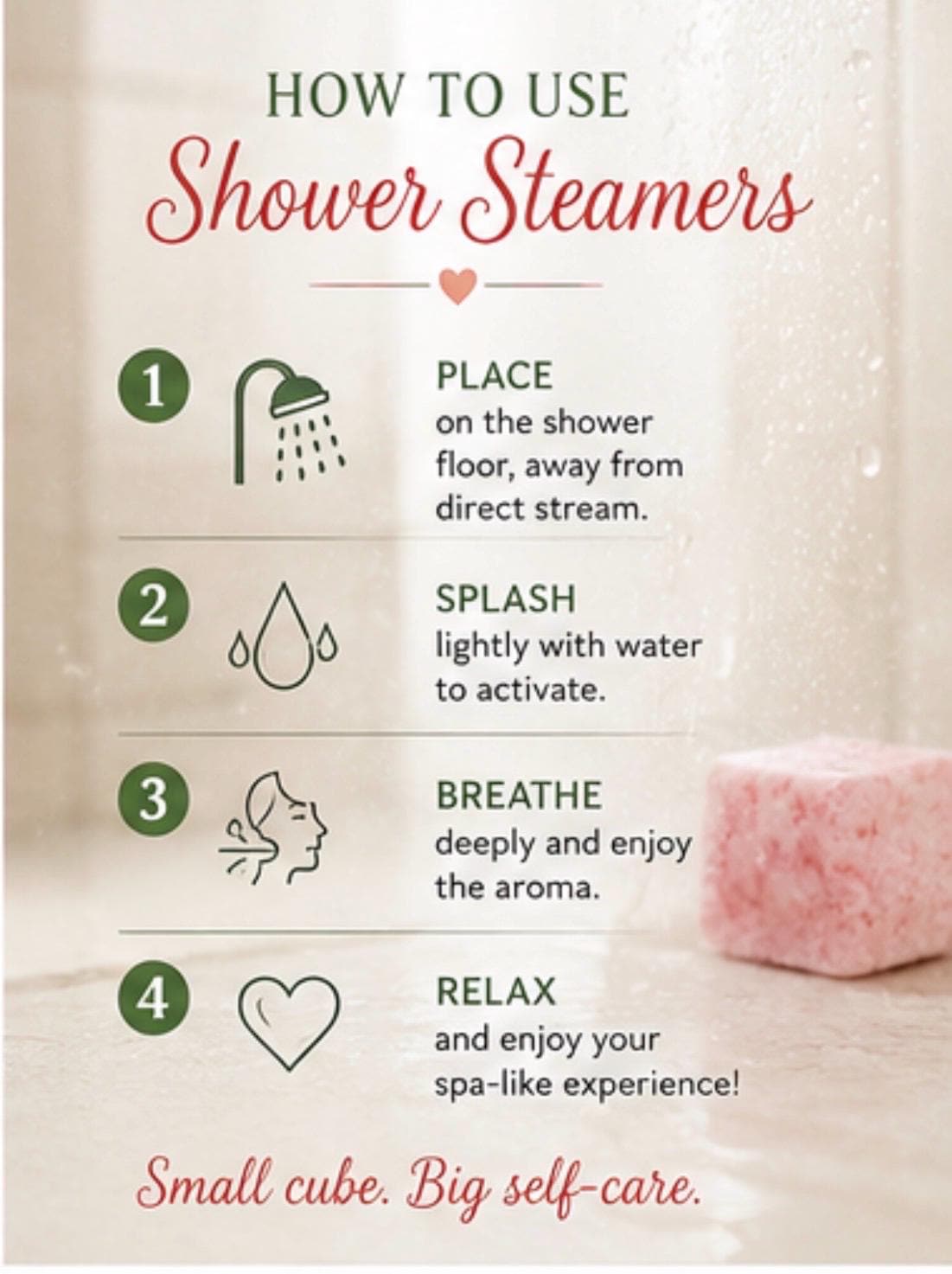 Shower Steamers Aromatherapy Essential Oil Spa Steamers Self Care Shower Bombs